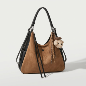 3 Way Suede Shoulder Bag