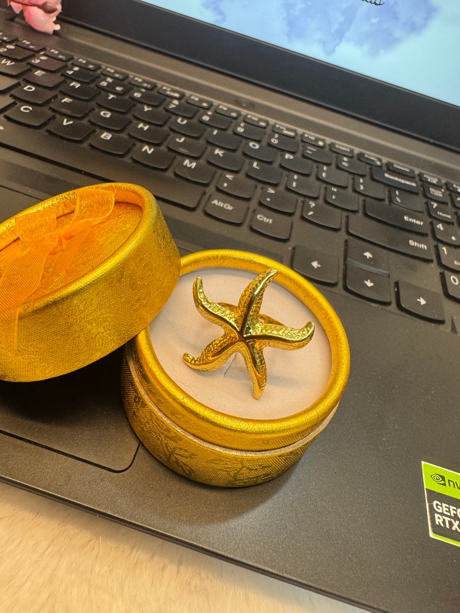Starfish Ring with Box - Image 2