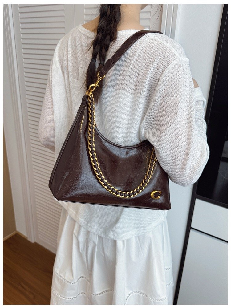 3 Strap Chain Shoulder Bag - Image 4